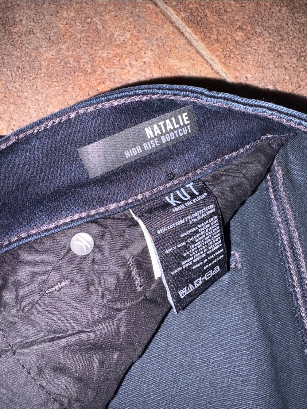KUT from the Kloth Dark Indigo Jeans - Picture 4 of 7